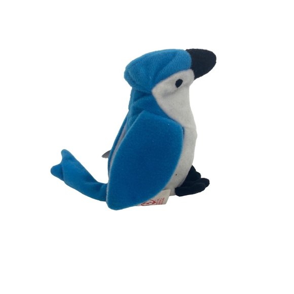 Teenie Beanie Babis Rocket the Blue Jay MFD for McDonald’s 1993 Vintage 6” x 3” - Picture 2 of 10